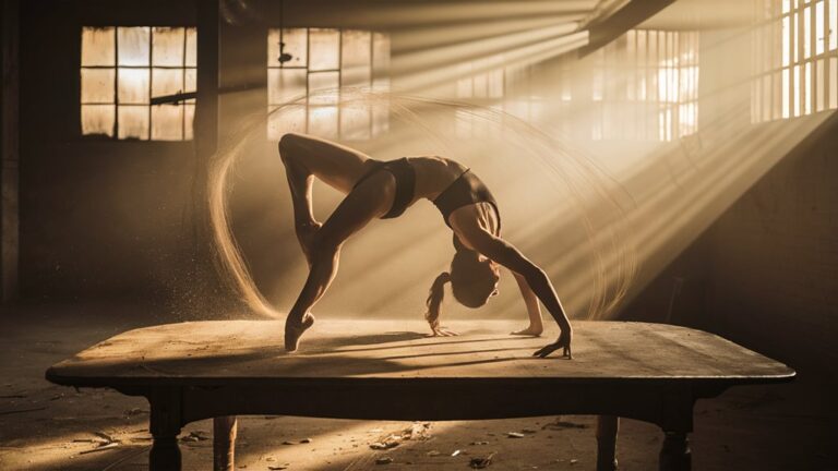 dust arcs through free space