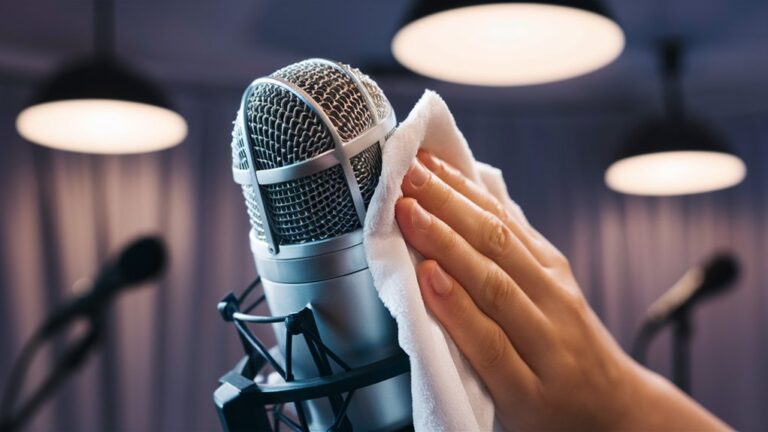 proper microphone cleanliness practices