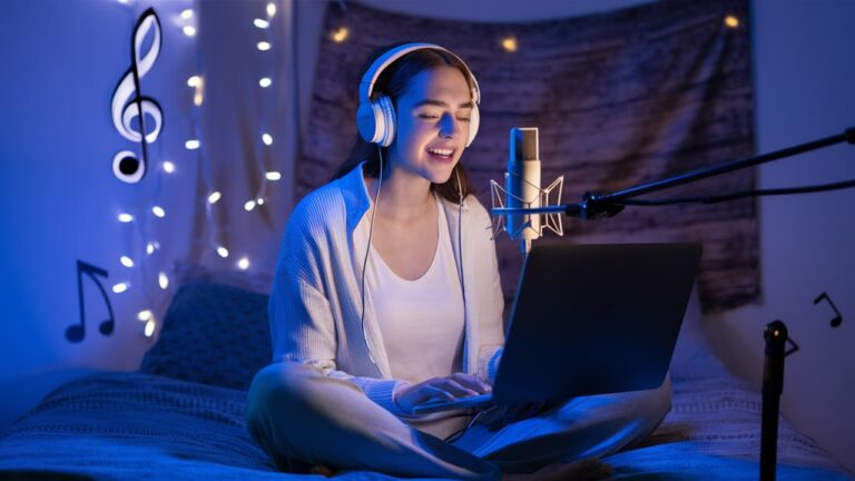 virtual singers share music together