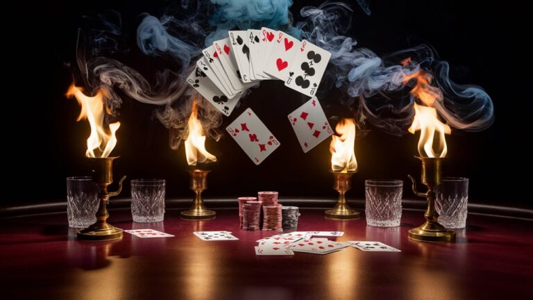 fiery poker game action