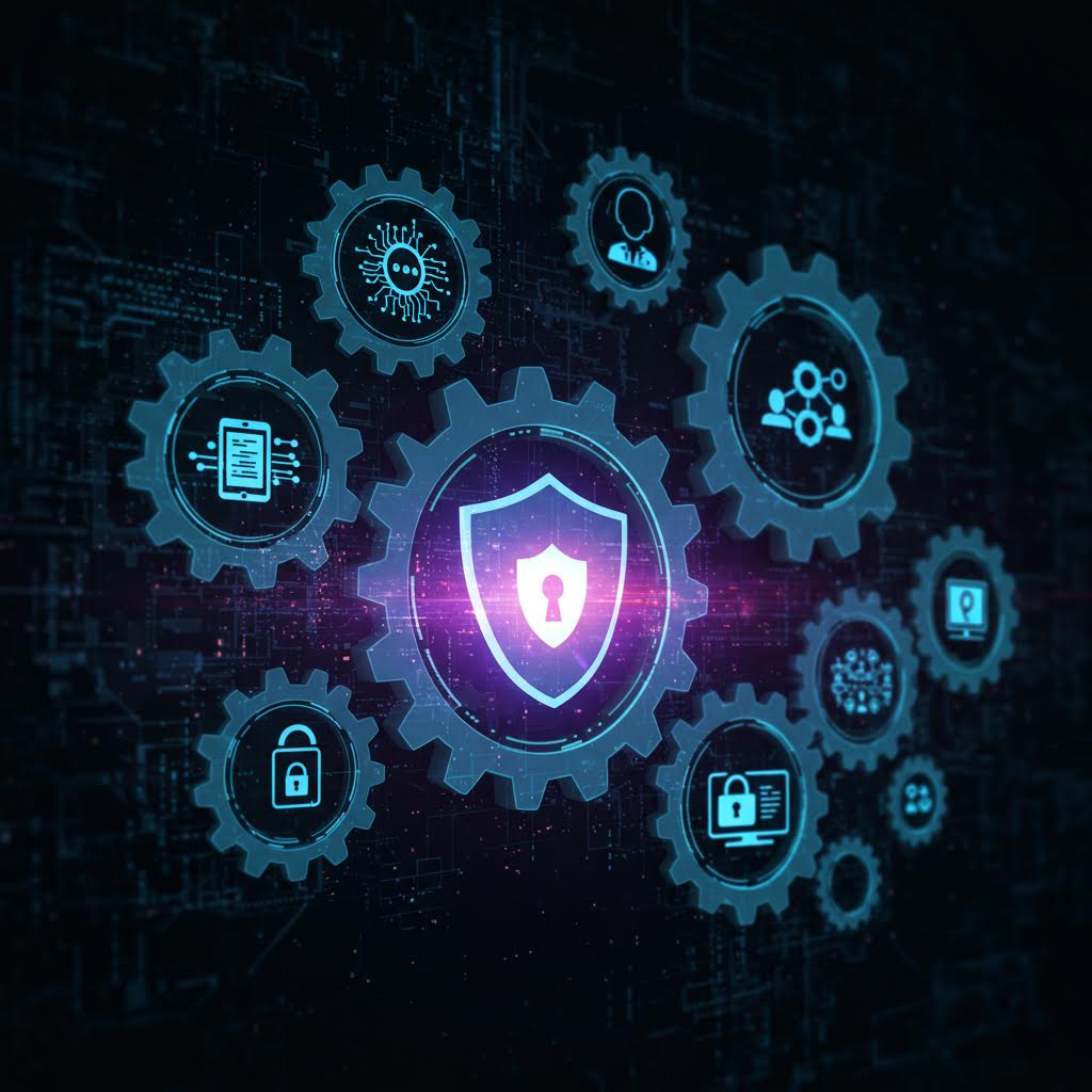 복잡한 네트워크 아키텍처를 표현한 다이어그램에서 온카스터디 학습에 활용될 수 있는 요소를 강조한 이미지