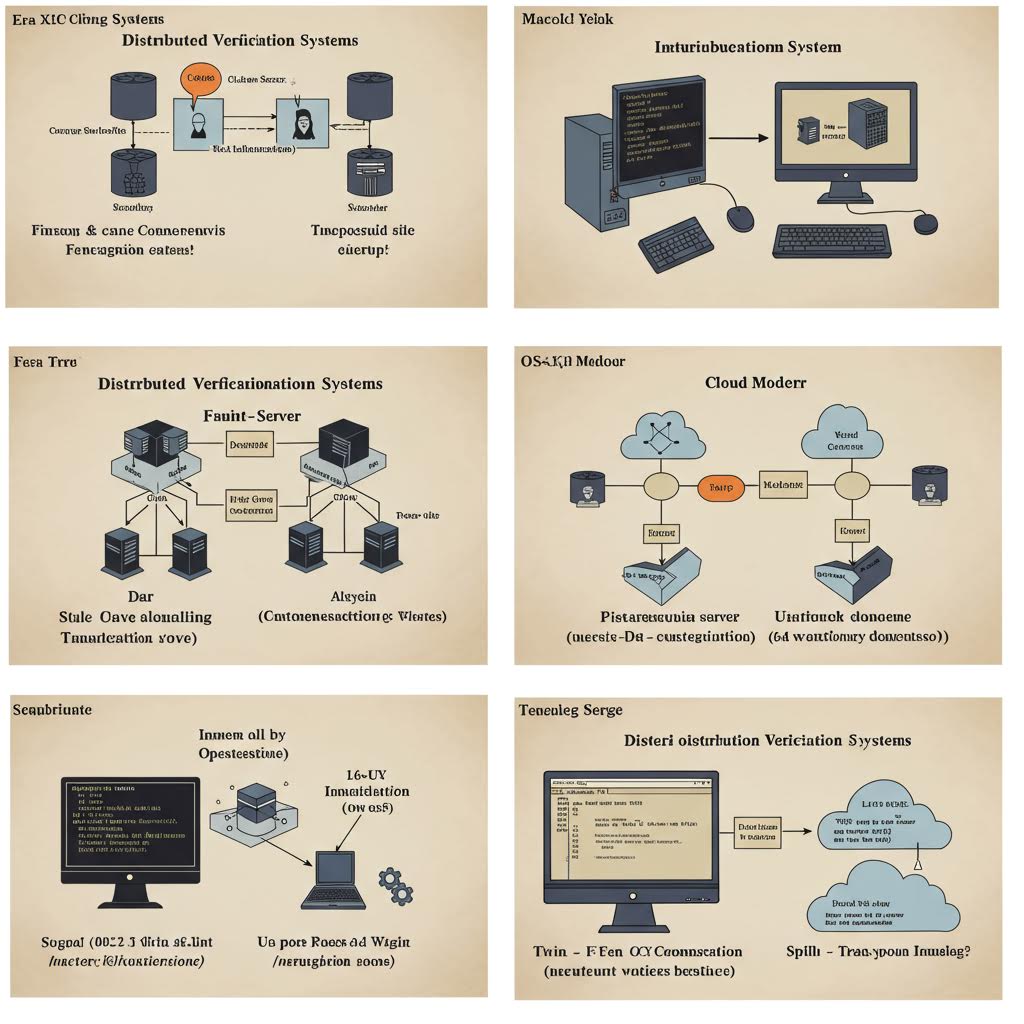 분산형 검증 시스템과 서버 네트워크 구조를 설명하는 다이어그램, 온카스터디의 블록체인 기반 데이터 검증 메커니즘을 표현한 그래픽
