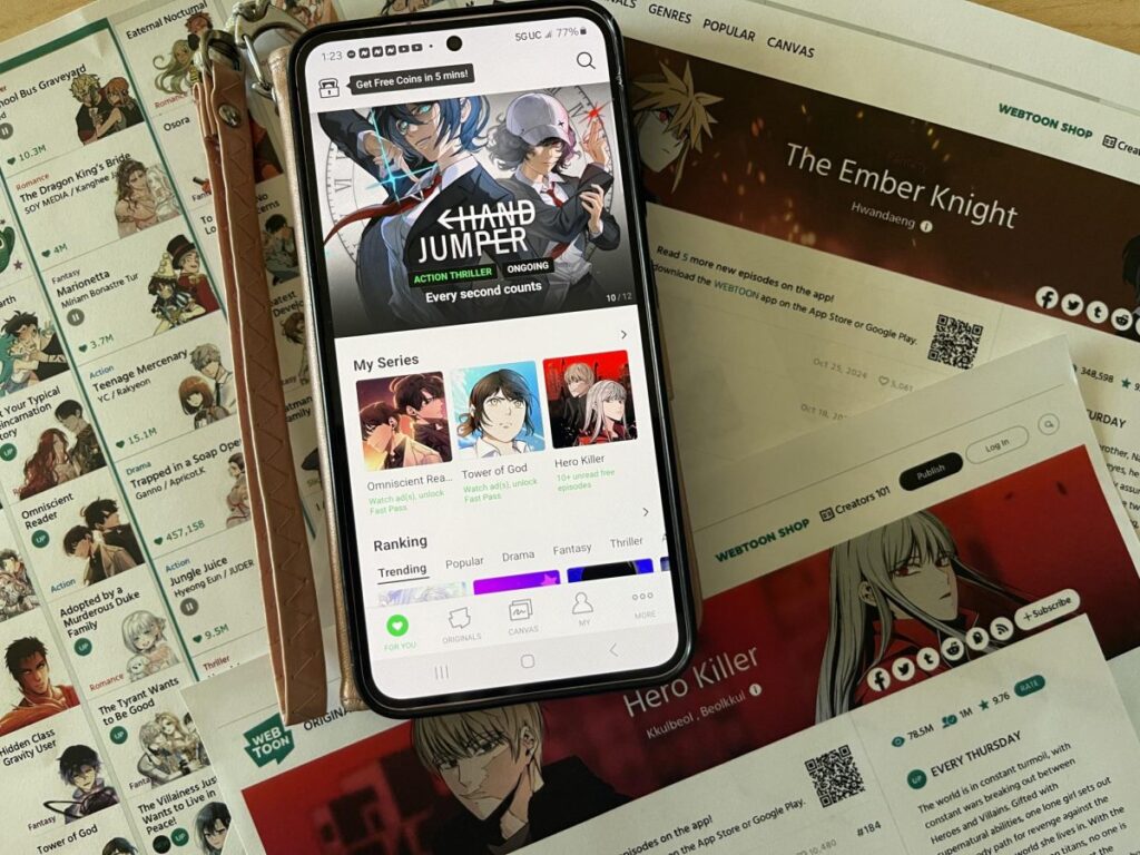 Four-step process for finding a webtoon or web novel after it leaves a reading platform.