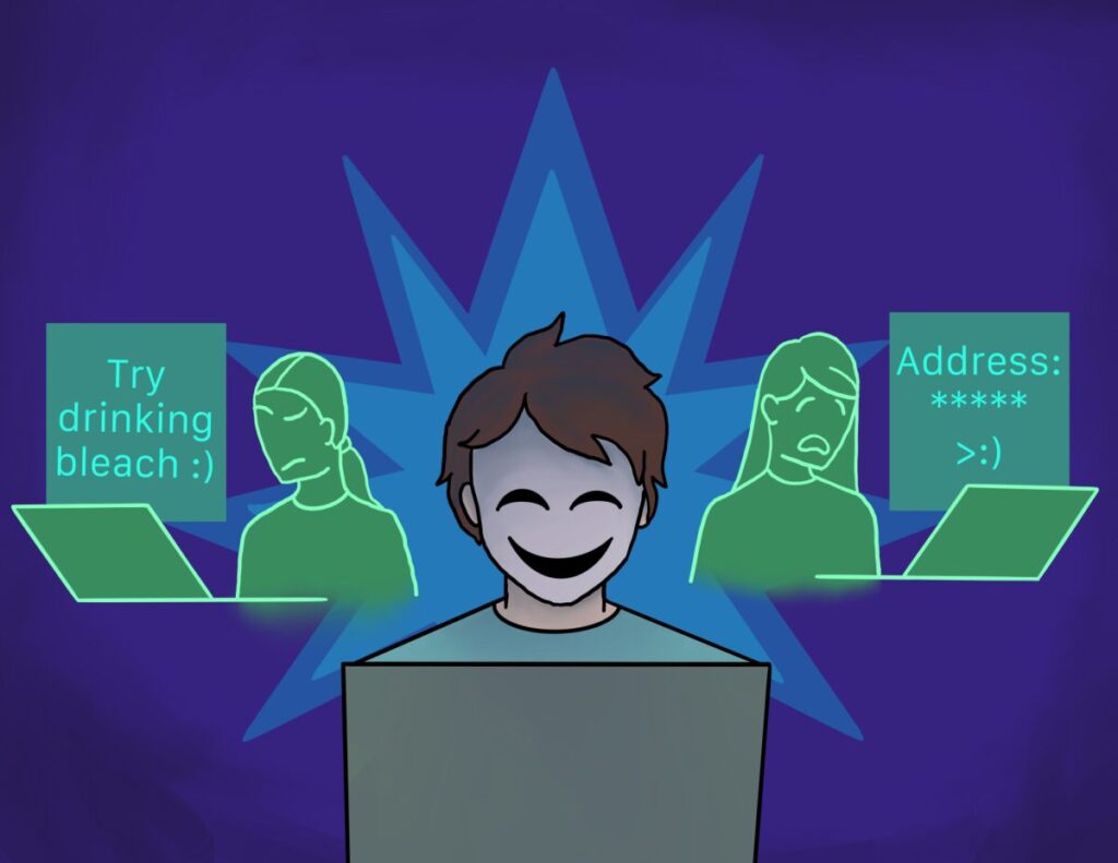 Selecting between pseudonymous participation and an identity-linked public profile.